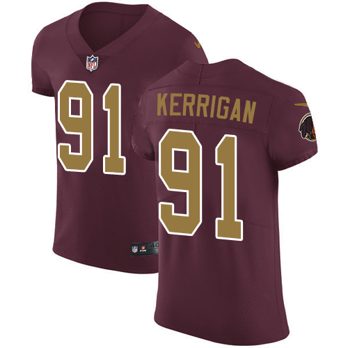 Nike Redskins #91 Ryan Kerrigan Burgundy Red Alternate Men's Stitched NFL Vapor Untouchable Elite Jersey - Click Image to Close